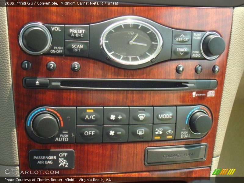Midnight Garnet Metallic / Wheat 2009 Infiniti G 37 Convertible