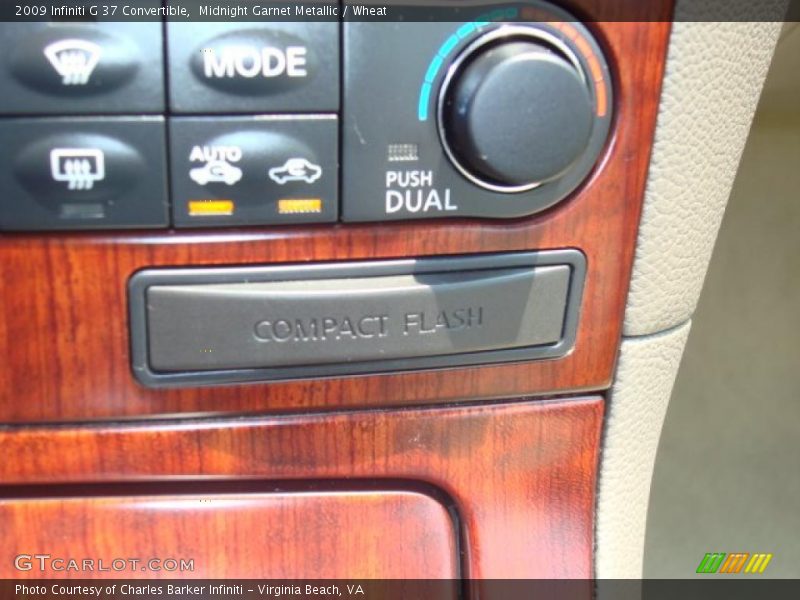 Midnight Garnet Metallic / Wheat 2009 Infiniti G 37 Convertible