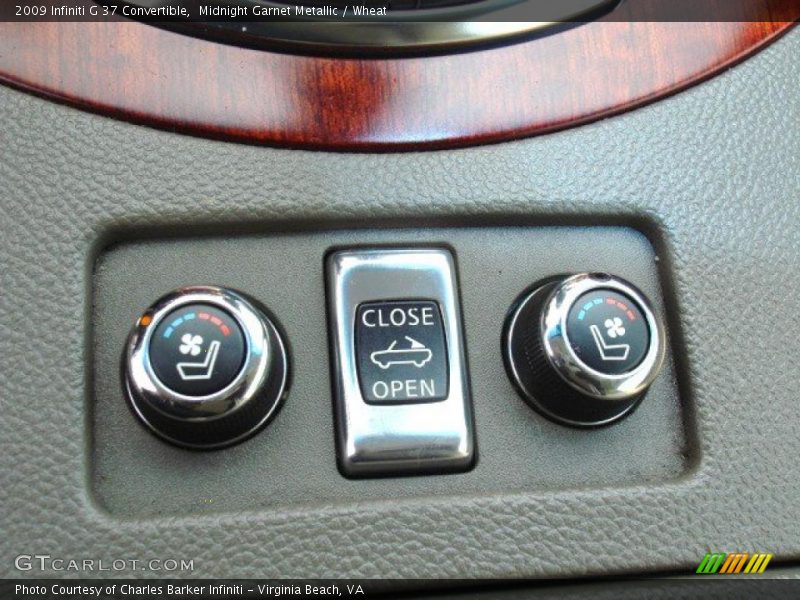Midnight Garnet Metallic / Wheat 2009 Infiniti G 37 Convertible