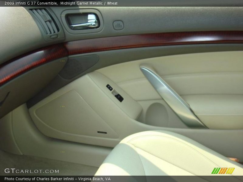 Midnight Garnet Metallic / Wheat 2009 Infiniti G 37 Convertible