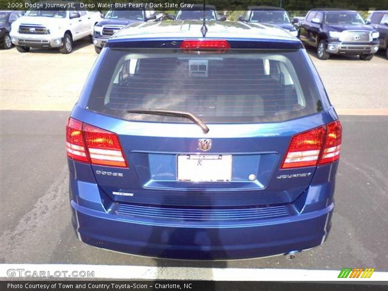 Deep Water Blue Pearl / Dark Slate Gray 2009 Dodge Journey SE