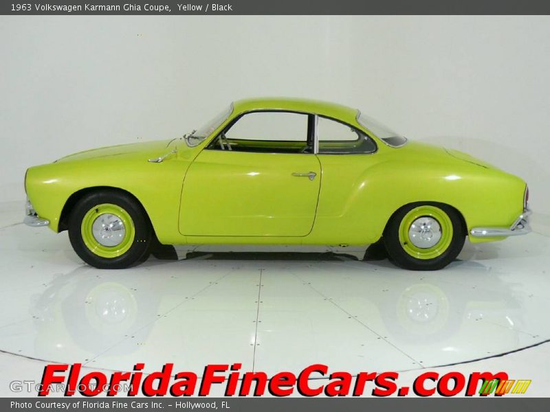 Yellow / Black 1963 Volkswagen Karmann Ghia Coupe