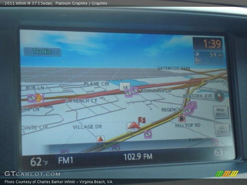 Navigation of 2011 M 37 S Sedan