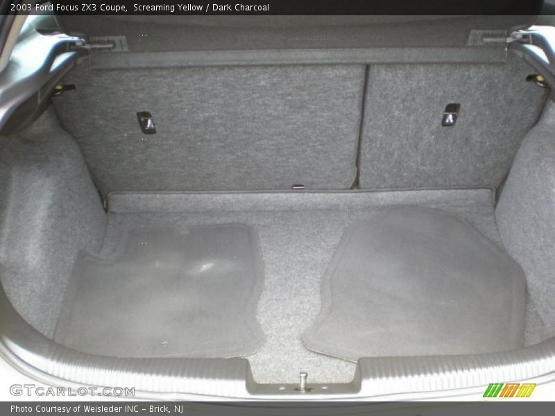 Screaming Yellow / Dark Charcoal 2003 Ford Focus ZX3 Coupe