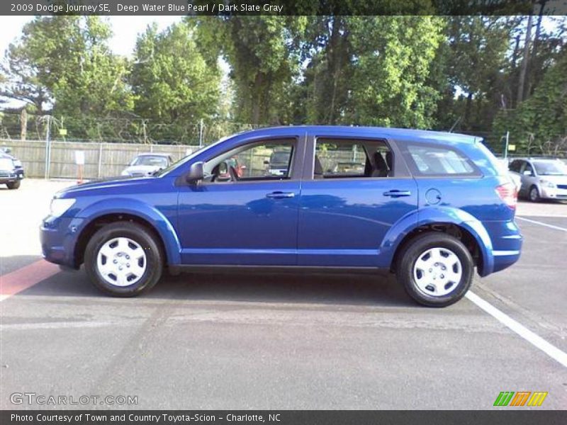 Deep Water Blue Pearl / Dark Slate Gray 2009 Dodge Journey SE