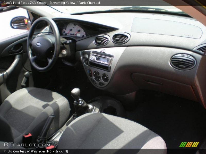 Screaming Yellow / Dark Charcoal 2003 Ford Focus ZX3 Coupe