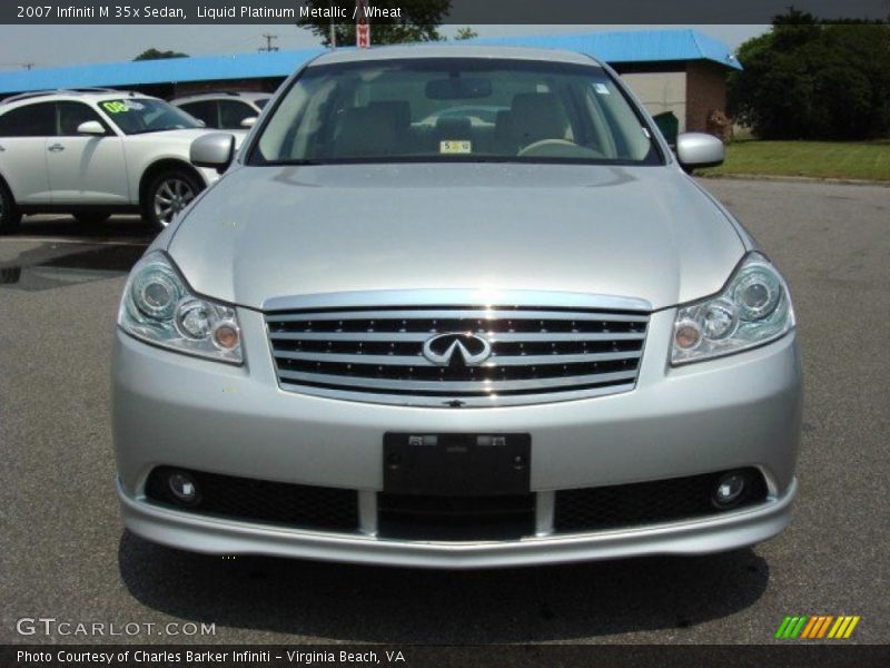 Liquid Platinum Metallic / Wheat 2007 Infiniti M 35x Sedan