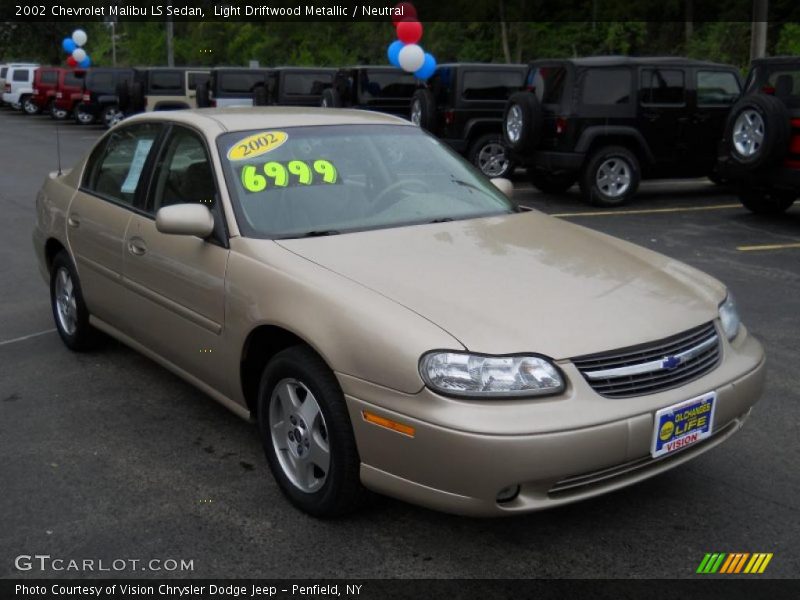 Light Driftwood Metallic / Neutral 2002 Chevrolet Malibu LS Sedan