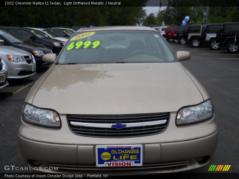 Light Driftwood Metallic / Neutral 2002 Chevrolet Malibu LS Sedan