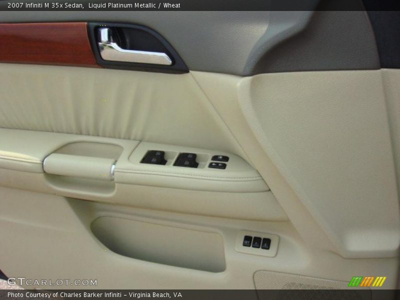 Liquid Platinum Metallic / Wheat 2007 Infiniti M 35x Sedan
