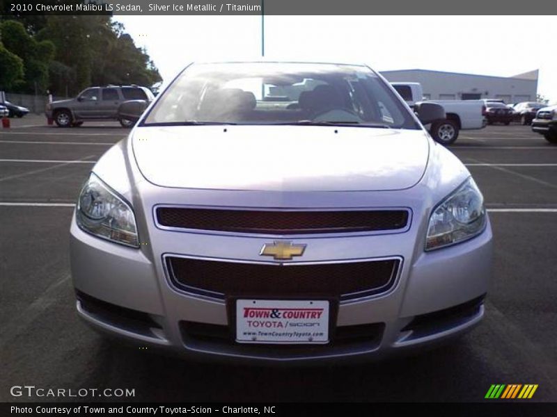 Silver Ice Metallic / Titanium 2010 Chevrolet Malibu LS Sedan