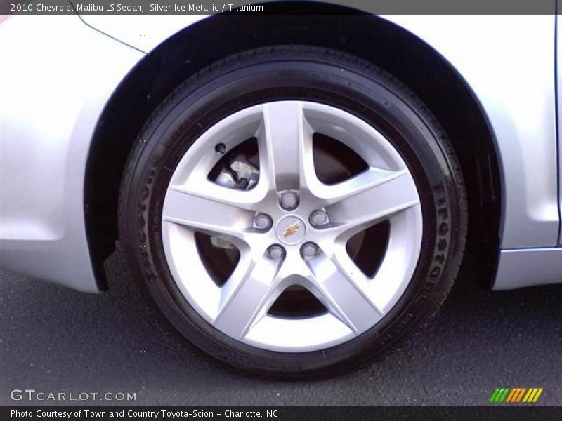 Silver Ice Metallic / Titanium 2010 Chevrolet Malibu LS Sedan