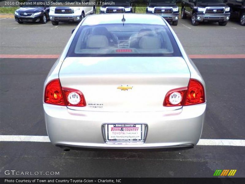Silver Ice Metallic / Titanium 2010 Chevrolet Malibu LS Sedan