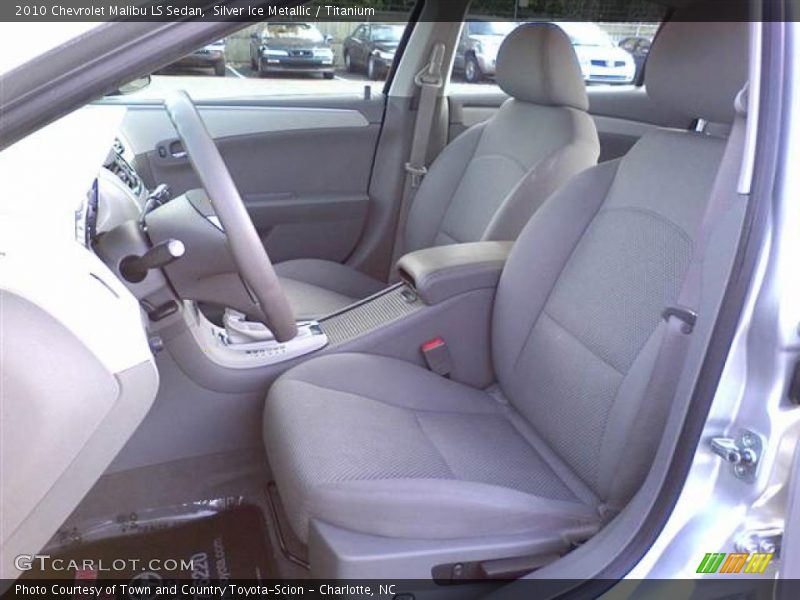 Silver Ice Metallic / Titanium 2010 Chevrolet Malibu LS Sedan