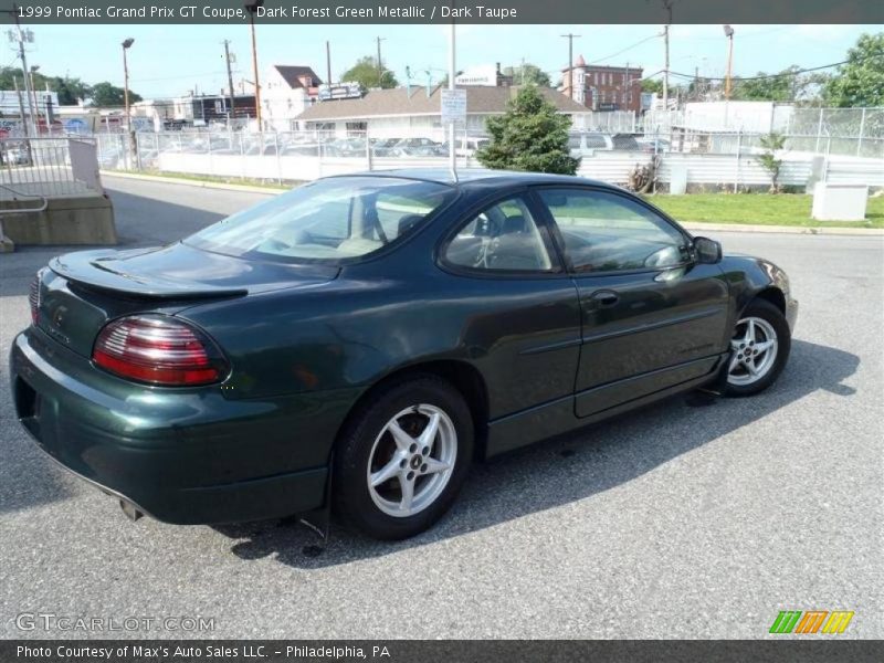 Dark Forest Green Metallic / Dark Taupe 1999 Pontiac Grand Prix GT Coupe