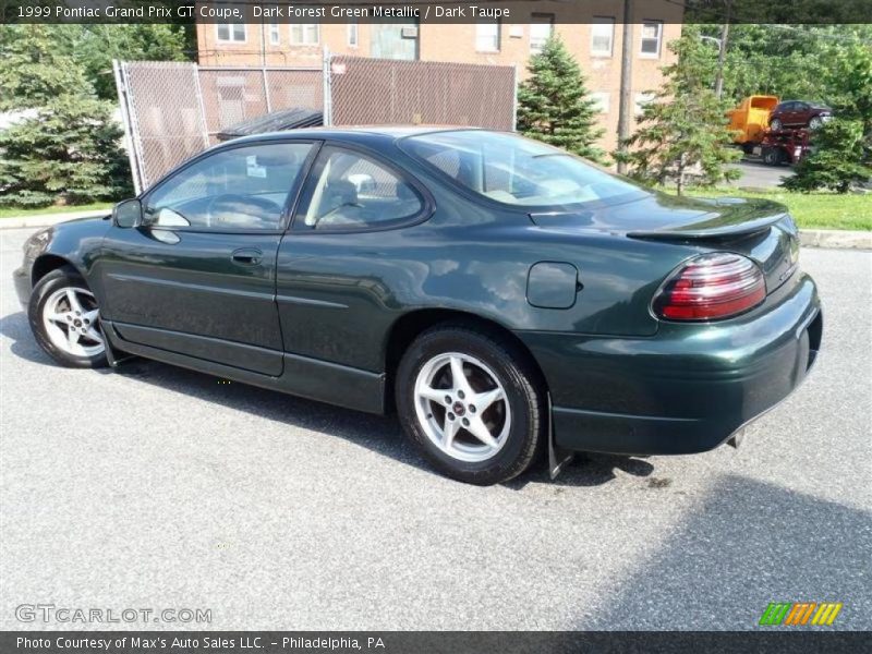 Dark Forest Green Metallic / Dark Taupe 1999 Pontiac Grand Prix GT Coupe