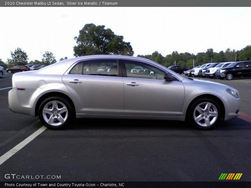 Silver Ice Metallic / Titanium 2010 Chevrolet Malibu LS Sedan