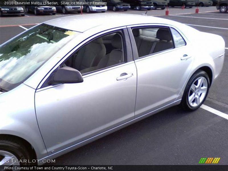 Silver Ice Metallic / Titanium 2010 Chevrolet Malibu LS Sedan