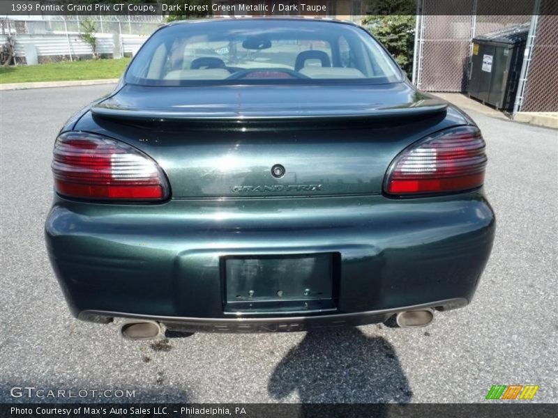 Dark Forest Green Metallic / Dark Taupe 1999 Pontiac Grand Prix GT Coupe