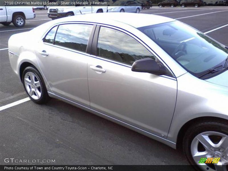 Silver Ice Metallic / Titanium 2010 Chevrolet Malibu LS Sedan