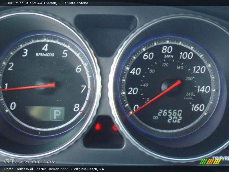 Blue Slate / Stone 2008 Infiniti M 45x AWD Sedan