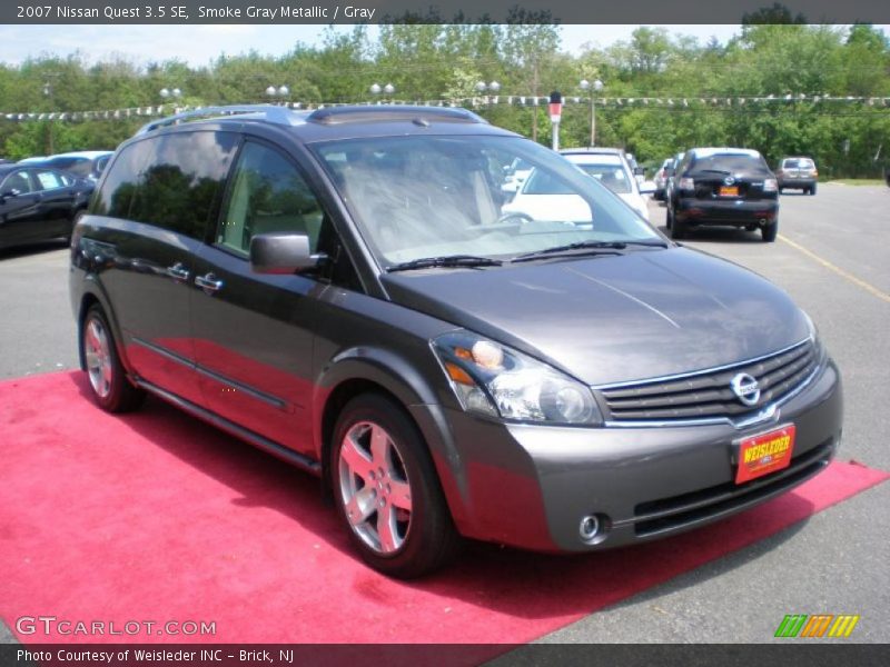 Smoke Gray Metallic / Gray 2007 Nissan Quest 3.5 SE