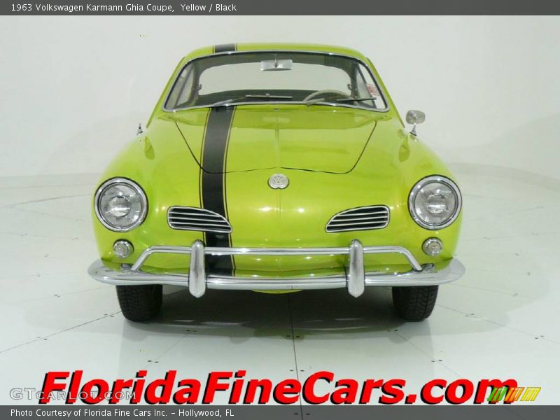 Yellow / Black 1963 Volkswagen Karmann Ghia Coupe