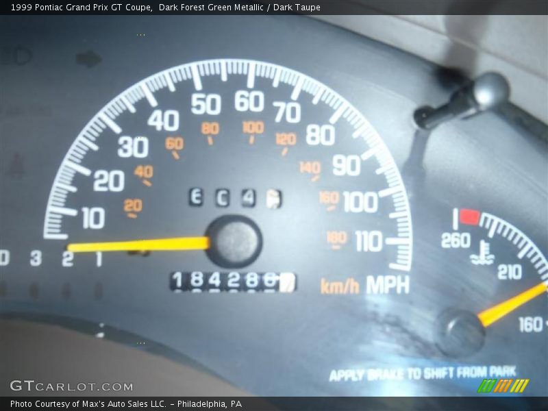 Dark Forest Green Metallic / Dark Taupe 1999 Pontiac Grand Prix GT Coupe