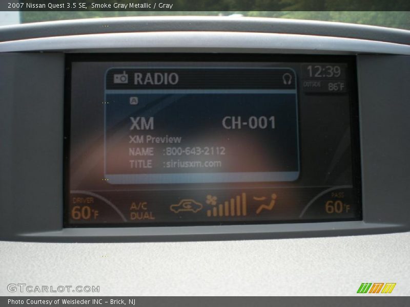 Smoke Gray Metallic / Gray 2007 Nissan Quest 3.5 SE