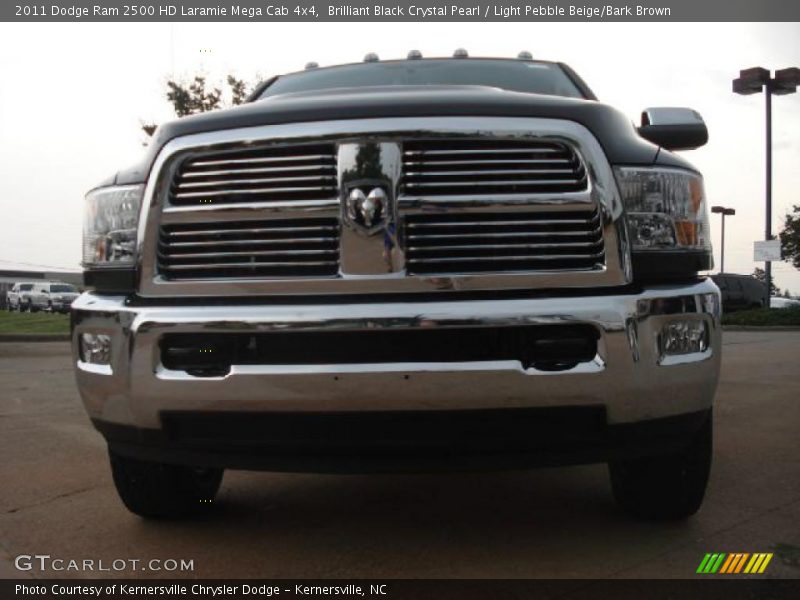 Brilliant Black Crystal Pearl / Light Pebble Beige/Bark Brown 2011 Dodge Ram 2500 HD Laramie Mega Cab 4x4