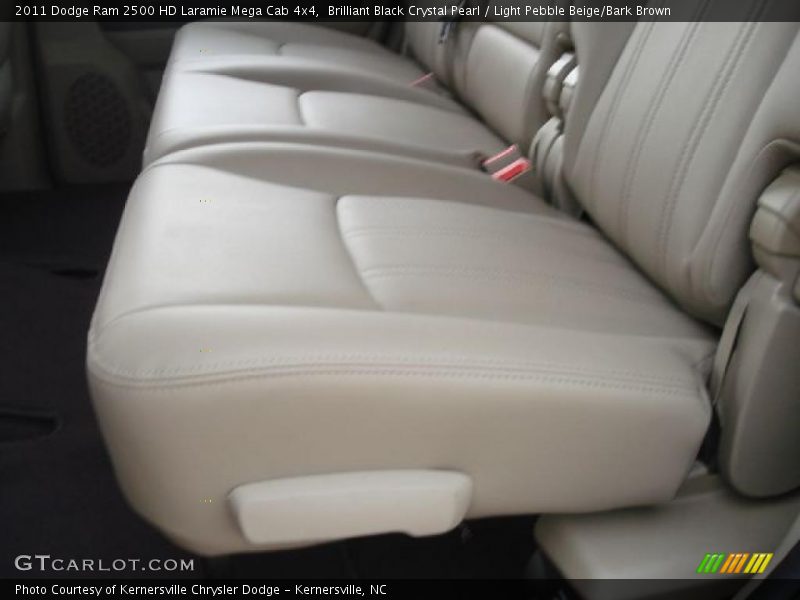 Brilliant Black Crystal Pearl / Light Pebble Beige/Bark Brown 2011 Dodge Ram 2500 HD Laramie Mega Cab 4x4