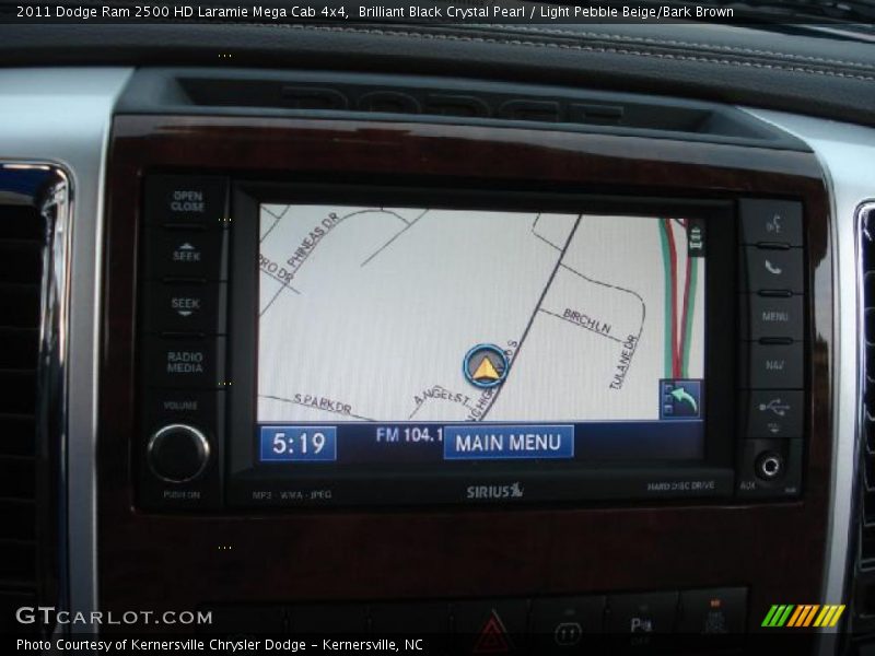 Brilliant Black Crystal Pearl / Light Pebble Beige/Bark Brown 2011 Dodge Ram 2500 HD Laramie Mega Cab 4x4