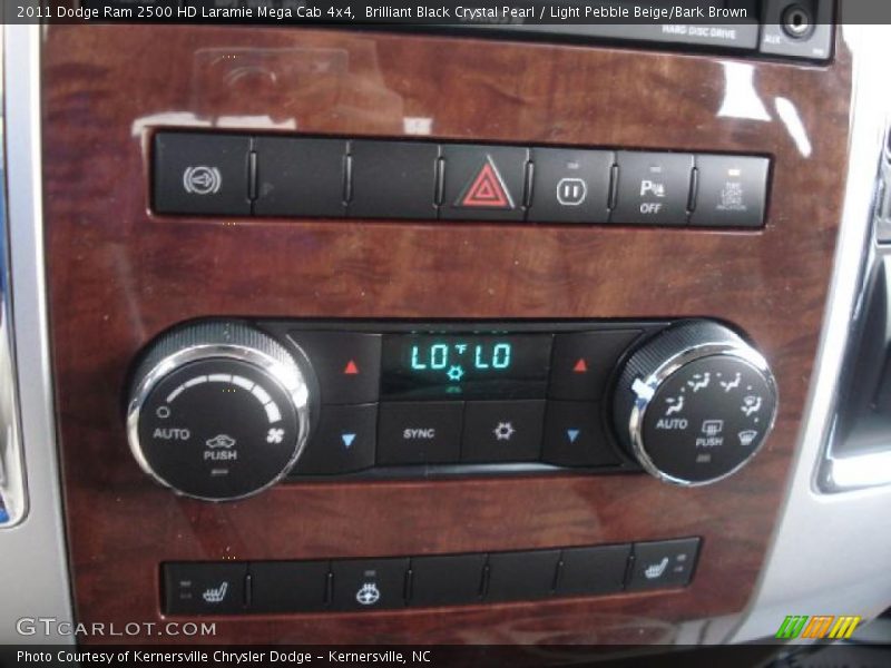 Brilliant Black Crystal Pearl / Light Pebble Beige/Bark Brown 2011 Dodge Ram 2500 HD Laramie Mega Cab 4x4