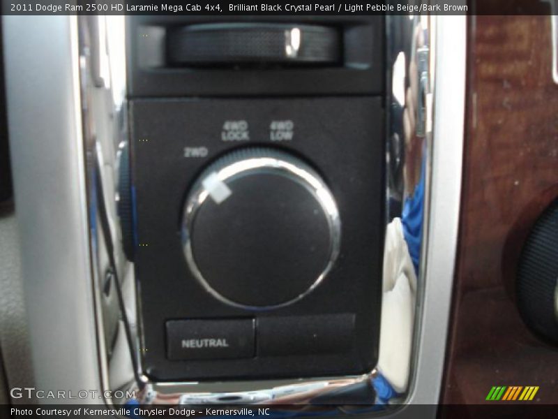 Brilliant Black Crystal Pearl / Light Pebble Beige/Bark Brown 2011 Dodge Ram 2500 HD Laramie Mega Cab 4x4