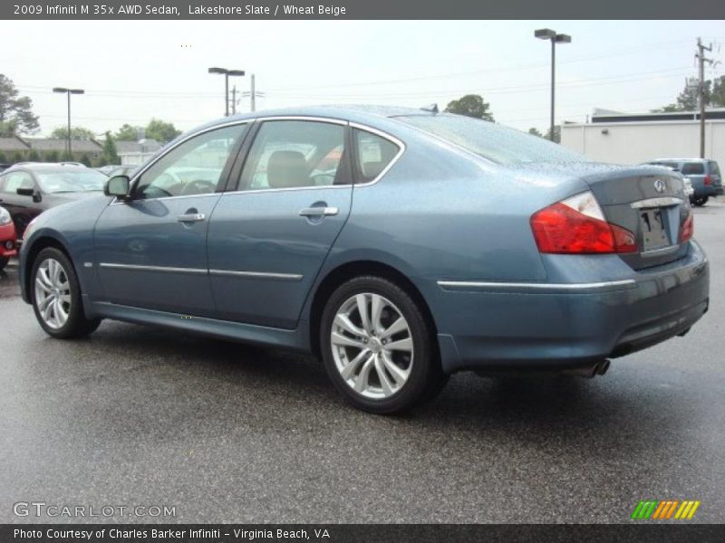 Lakeshore Slate / Wheat Beige 2009 Infiniti M 35x AWD Sedan