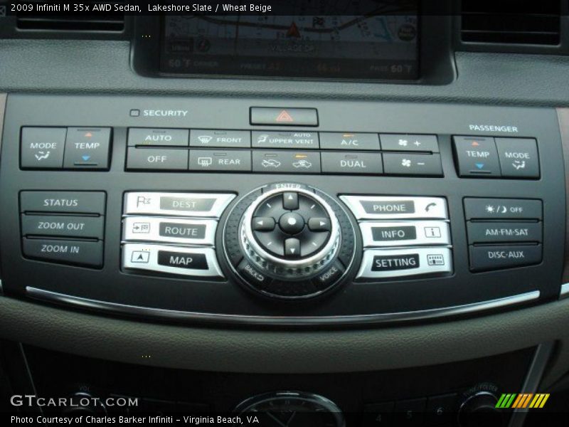 Controls of 2009 M 35x AWD Sedan
