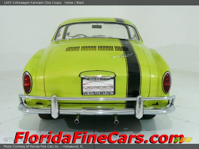 Yellow / Black 1963 Volkswagen Karmann Ghia Coupe