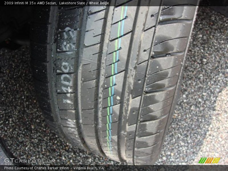Lakeshore Slate / Wheat Beige 2009 Infiniti M 35x AWD Sedan