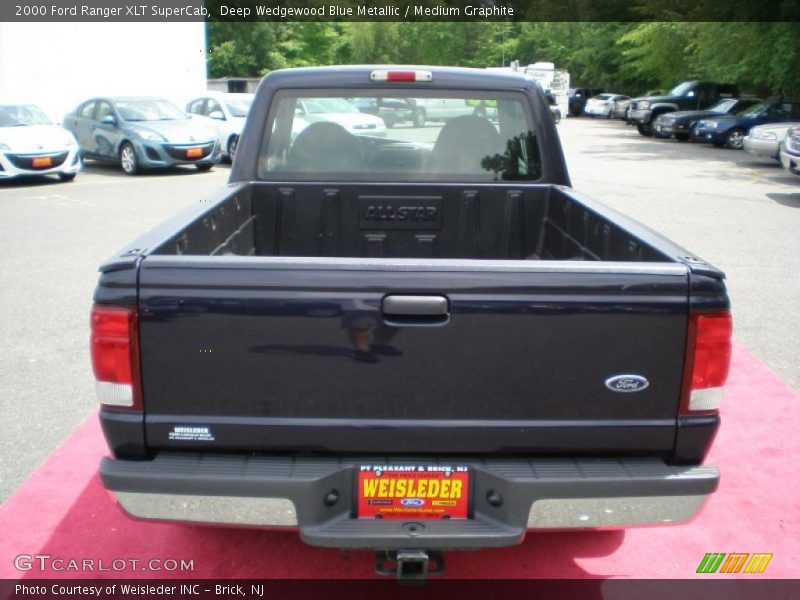 Deep Wedgewood Blue Metallic / Medium Graphite 2000 Ford Ranger XLT SuperCab