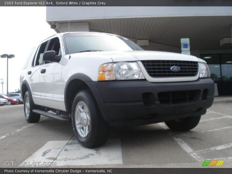 Oxford White / Graphite Grey 2003 Ford Explorer XLS 4x4