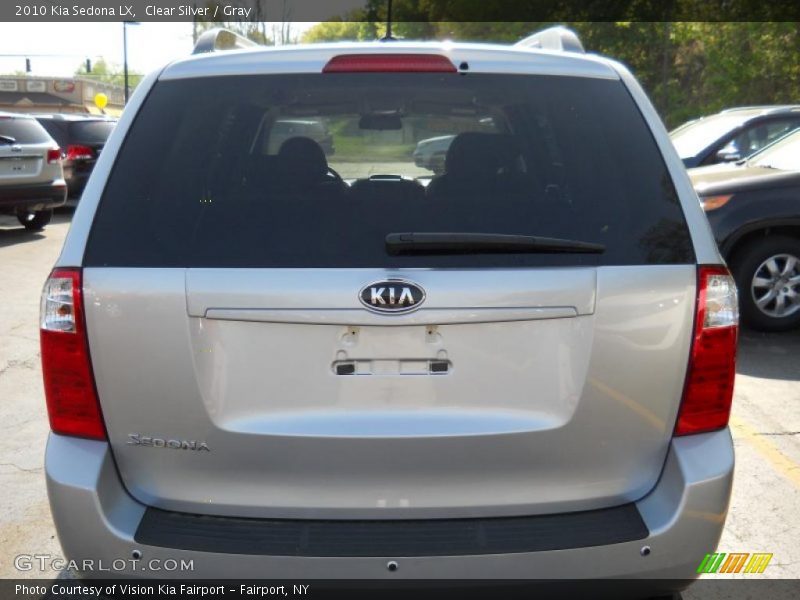 Clear Silver / Gray 2010 Kia Sedona LX