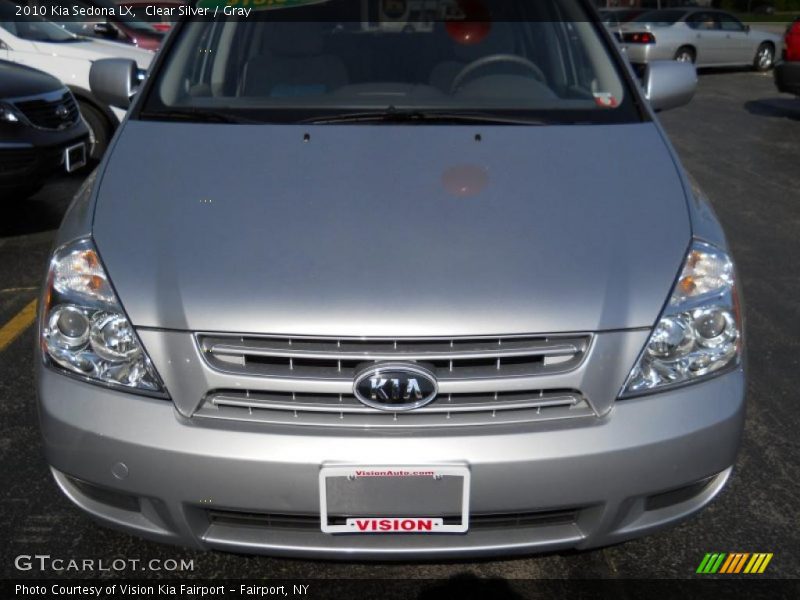 Clear Silver / Gray 2010 Kia Sedona LX