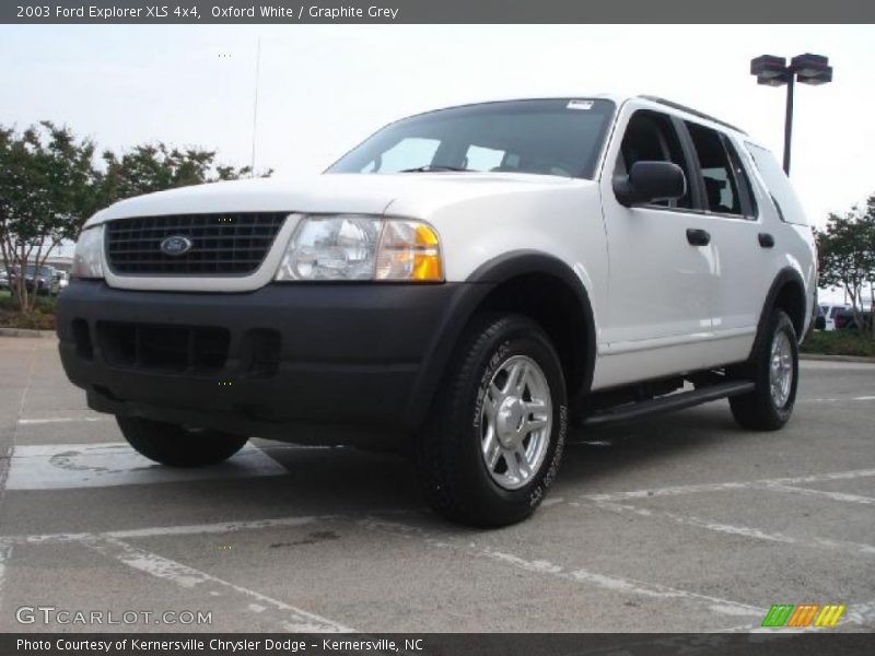 Oxford White / Graphite Grey 2003 Ford Explorer XLS 4x4