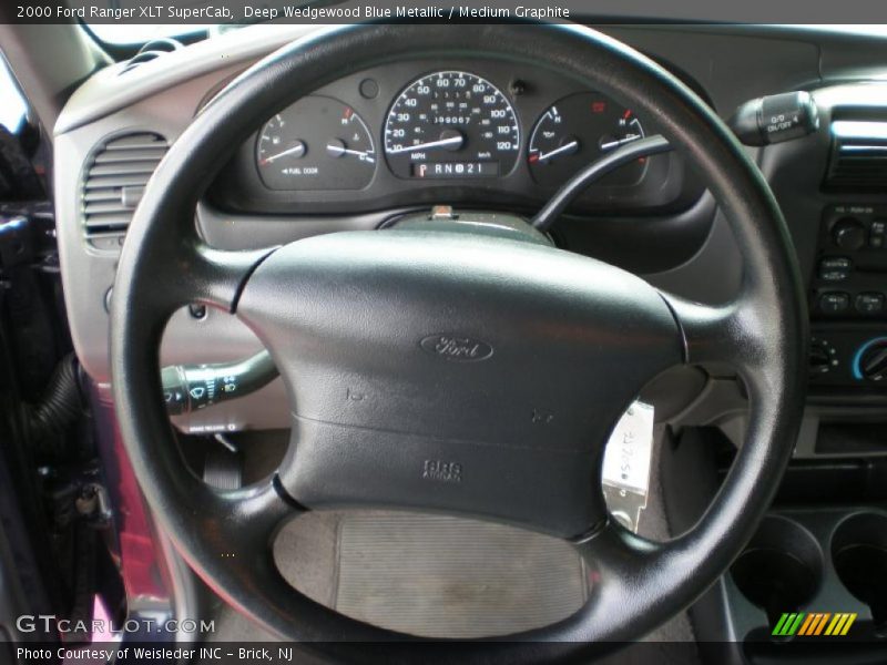Deep Wedgewood Blue Metallic / Medium Graphite 2000 Ford Ranger XLT SuperCab