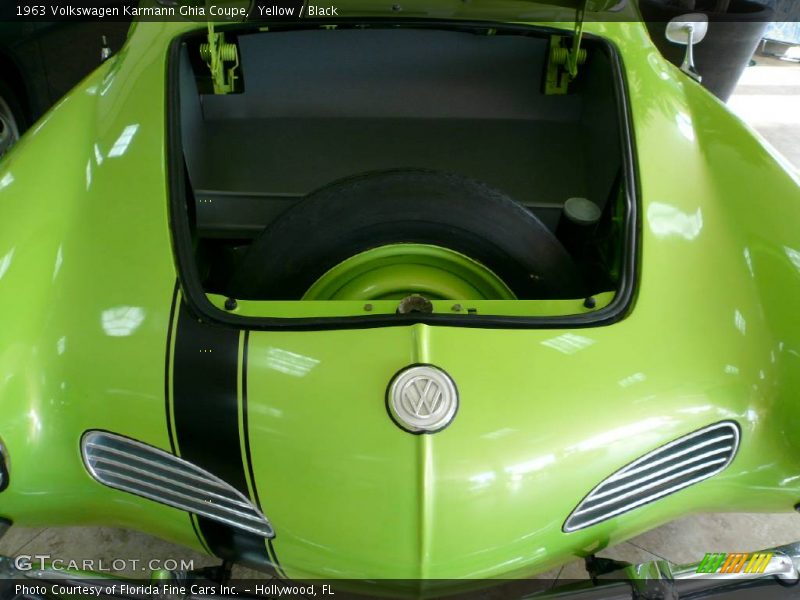 Yellow / Black 1963 Volkswagen Karmann Ghia Coupe
