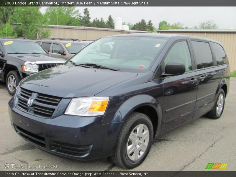 Modern Blue Pearl / Medium Slate Gray/Light Shale 2008 Dodge Grand Caravan SE