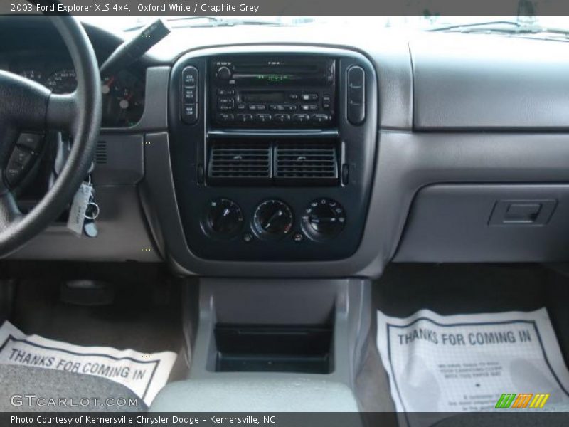 Oxford White / Graphite Grey 2003 Ford Explorer XLS 4x4