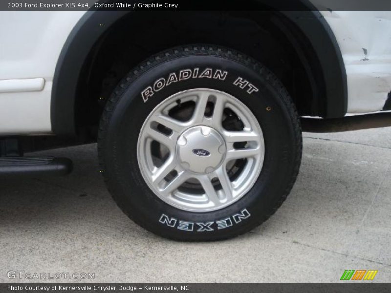 Oxford White / Graphite Grey 2003 Ford Explorer XLS 4x4