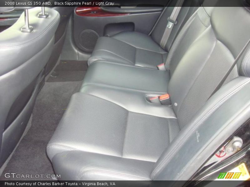 Black Sapphire Pearl / Light Gray 2008 Lexus GS 350 AWD