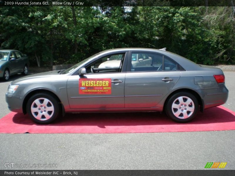 Willow Gray / Gray 2009 Hyundai Sonata GLS